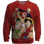 3D світшот One Piece team, red