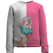 Дитячий 3D світшот Frieren pink