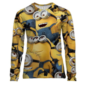 Жіночий 3D лонгслів з Міньйонами