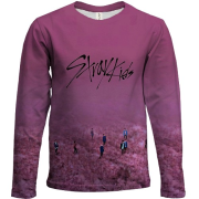 Дитячий 3D лонгслів Stray Kids (рожеве поле)