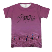 3D футболка Stray Kids (рожеве поле)