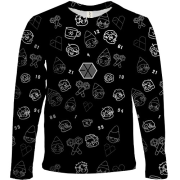 Дитячий 3D лонгслів EXO з іконками