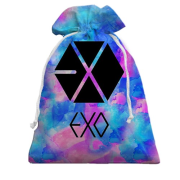 3D Подарочный мешочек EXO акварельный арт