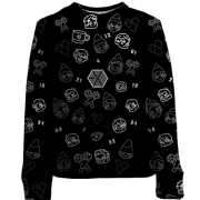 Дитячий 3D світшот EXO з іконками