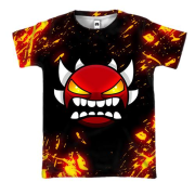 3D футболка Geometry Dash | Demon