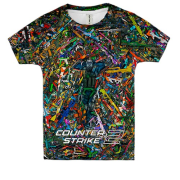 Дитяча 3D футболка CS2 - КТшник у скінах