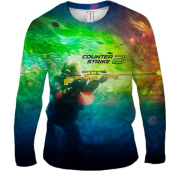 Чоловічий 3D лонгслів CS2 Agent Sniper