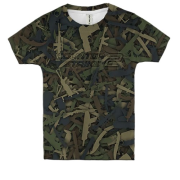 Дитяча 3D футболка CS2 - Guns Camouflage