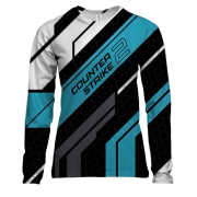 Женский 3D лонгслив Counter Strike 2 - Vulcan