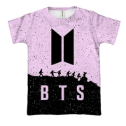 3D футболка BTS (K-Pop) силуэты