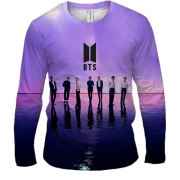 Мужской 3D лонгслив BTS (K-Pop) purple