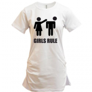 Подовжена футболка Girls rule