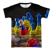 3D футболка Україна перемагає росію (Шахи)