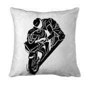 3D подушка с мотоциклистом