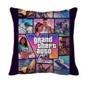 3D подушка GTA VI - постер и герои