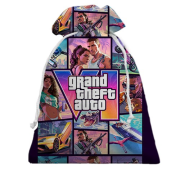 3D Подарочный мешочек GTA VI - постер и герои