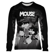 Женский 3D лонгслив Mouse p.i. for hire