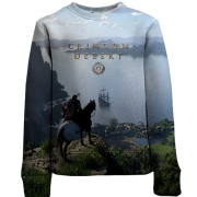 Детский 3D свитшот Crimson Desert, пейзаж