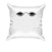 Подушка с глазами в очках