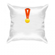 Подушка із золотою олімпійською медаллю