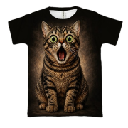 3D футболка із здивованим котом (2)