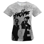 Жіноча 3D футболка "Hajime M x Е"