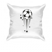 Подушка з футбольним м'ячем і зірками