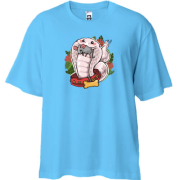 Футболка Oversize с коброй и мышкой
