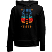 Детский худи без флиса с надписью "Good vibes"