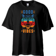 Футболка oversize з написом "Good vibes"