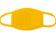 Желтая многоразовая маска для лица 