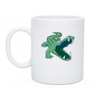 Чашка зі злим крокодилом
