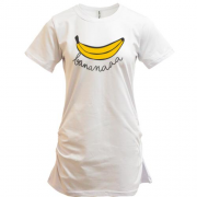 Подовжена футболка з бананом