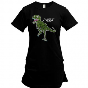 Подовжена футболка з динозавром і написом "Т rex neon"