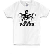 Дитяча футболка з написом "Big Power"