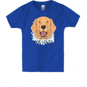 Детская футболка с надписью "Dog lover"