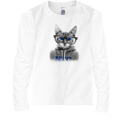 Детская футболка с длинным рукавом Smart Cat Розумний Кіт