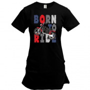 Подовжена футболка Born to Ride Мотоцикл