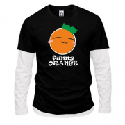 Комбінований лонгслів Funny Orange