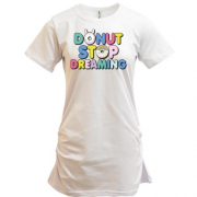 Подовжена футболка Donut stop dreaming