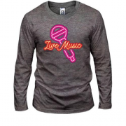 Лонгслив Live music