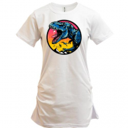 Подовжена футболка з динозавром (Be wild)