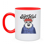 Чашка с собакой "I'm Super Cool"