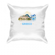 Подушка с достопримечательностями Греции