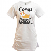 Подовжена футболка Коргі - це моя духова тварина