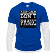 Комбінований лонгслів Keep Calm Don't Panic