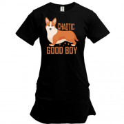 Подовжена футболка Chaotic good boy