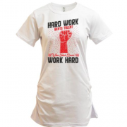 Подовжена футболка Hard Work - Work Hard