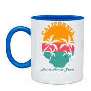 Чашка з написом "California Santa Maria Beach"