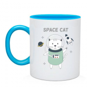 Чашка з космічним котом